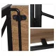 Стол на металлокаркасе BRABIX LOFT CD-002, 1000х500х750 мм, складной, цвет морёный дуб, 641212. Фото товара с разных ракурсов.
