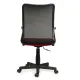 Кресло  "Spring MG-307", с подлокотниками, комбинированное красное/черное TW, 531405. Фото товара с разных ракурсов.