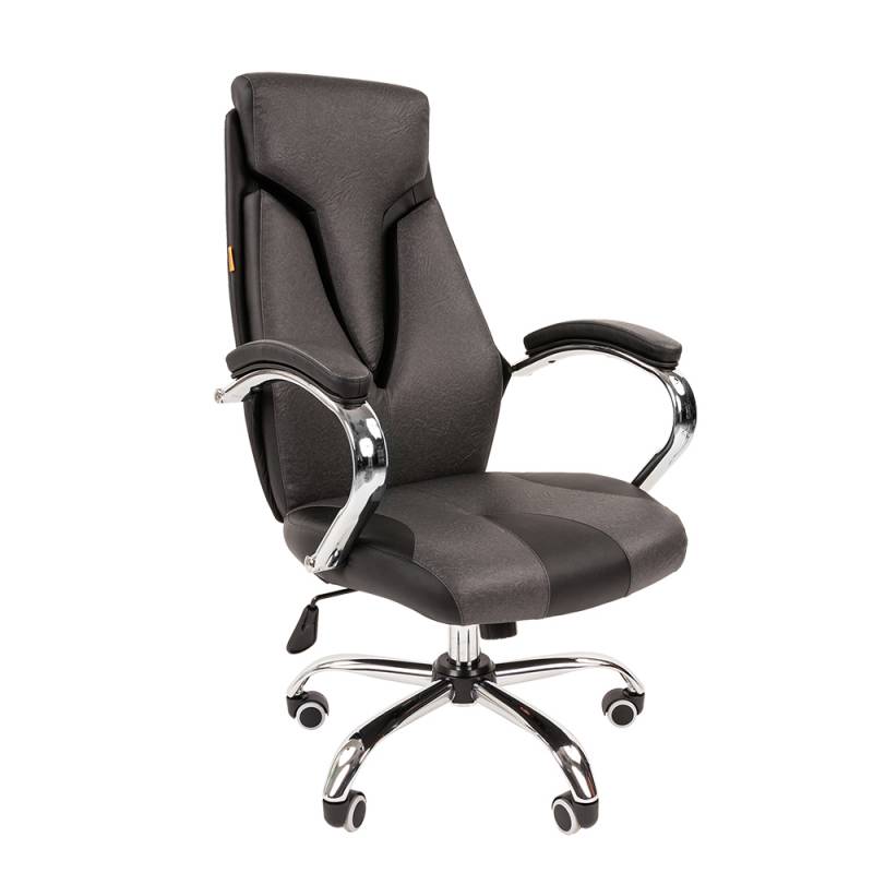 Кресло руководителя Chairman 901 Россия экопремиум серое главное фото